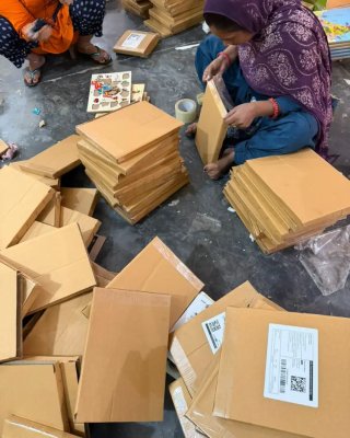 Packing Products in Factory